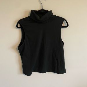 Cropped Turtle Neck Tank